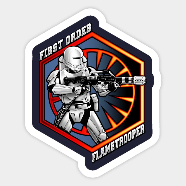 First Order Flametrooper Sticker by HELLJESTER